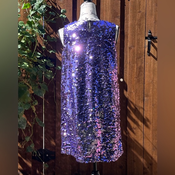 Sugar & Jade Tween Girls Viola Purple Sequin Party Shift Dress Size XL 16/18 NWT - Picture 3 of 8